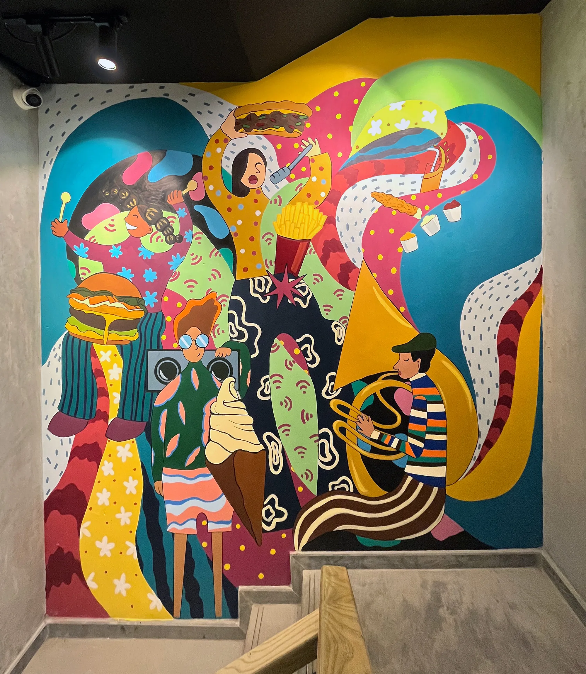 Burger O' Clock second mural