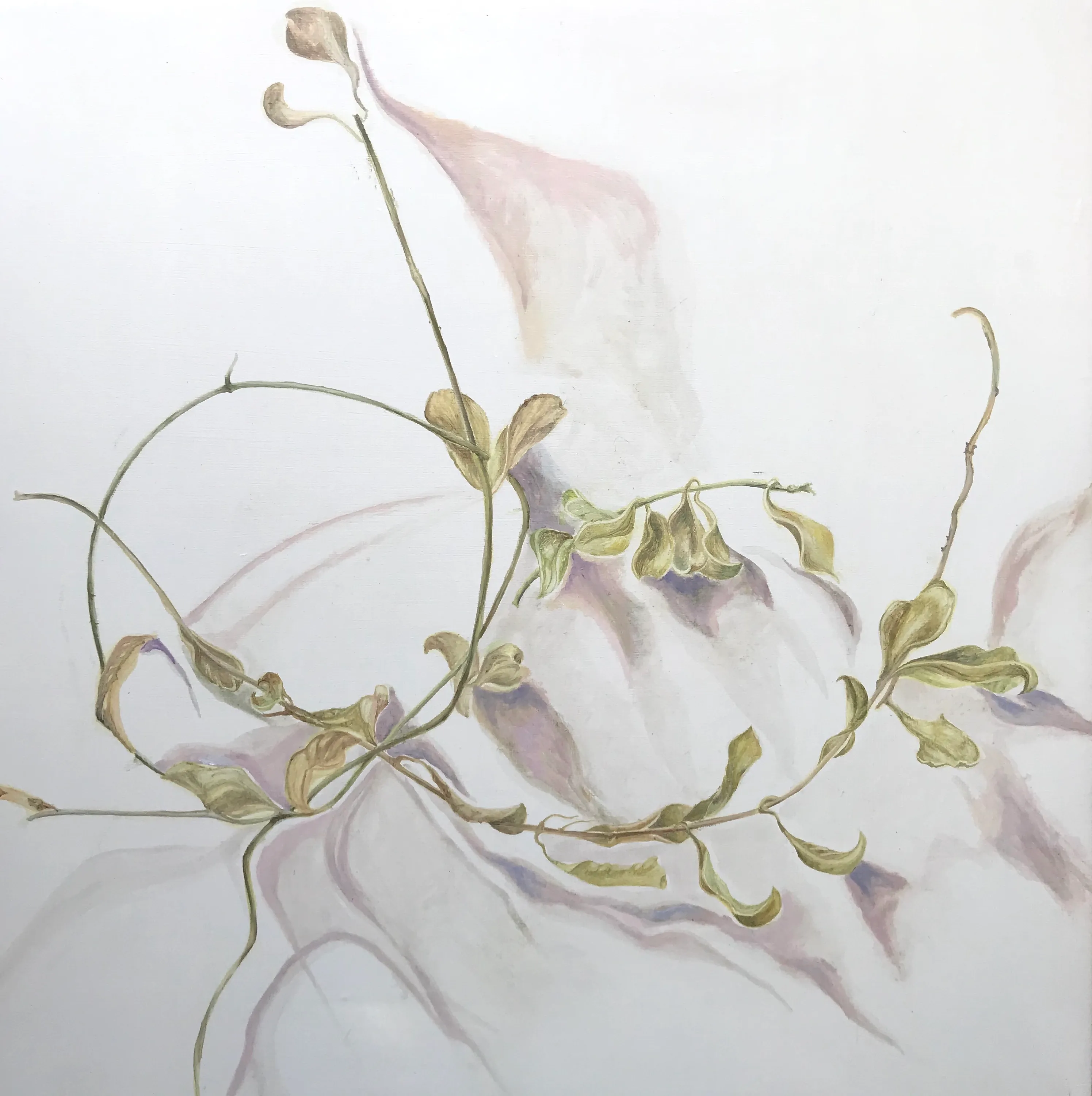 Hidden - Oil on Wood - 1’ x 1’