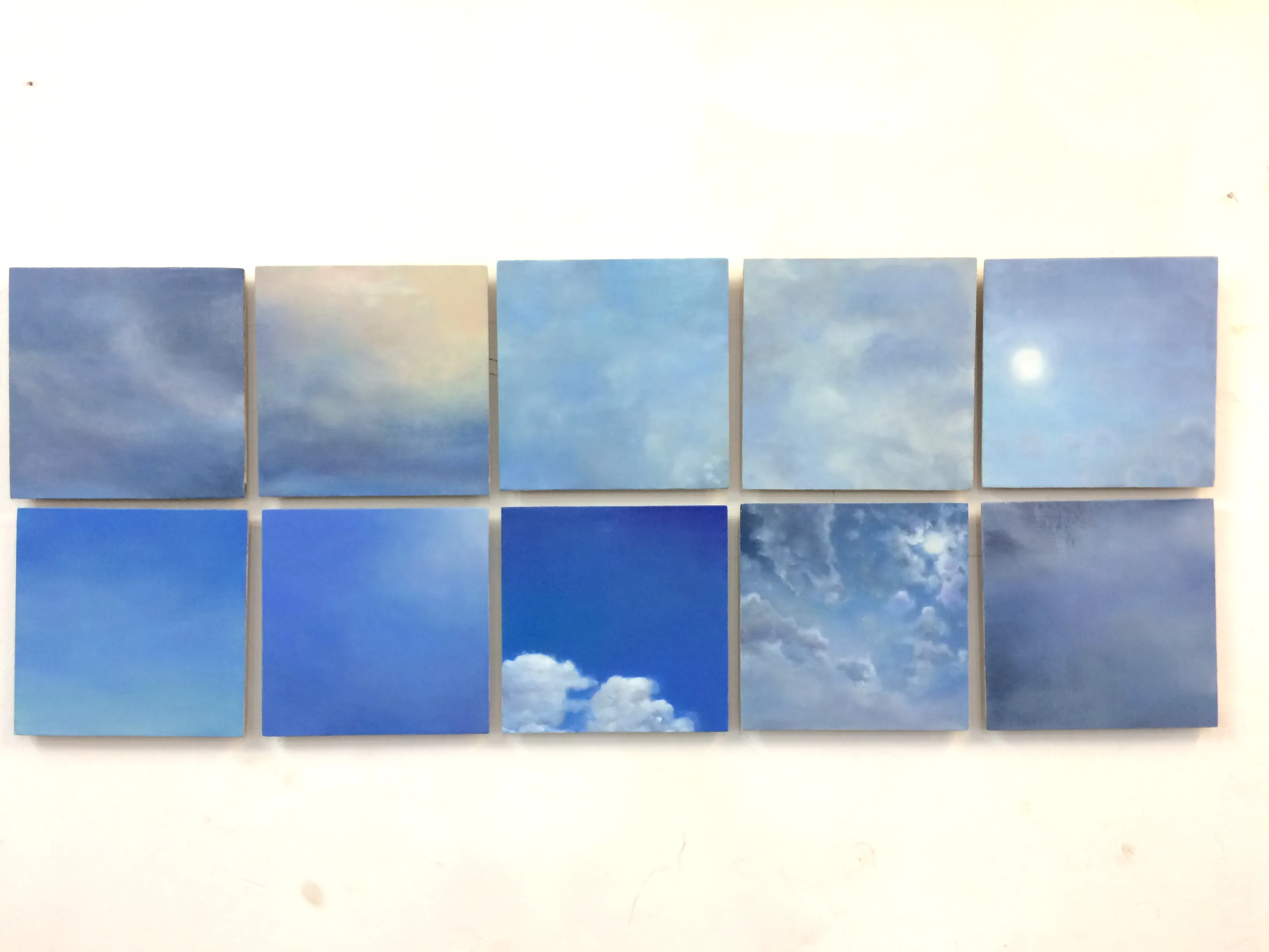 Lunch Break - Series of 50 Paintings - Oil on Wood - 8’’ x 8’’