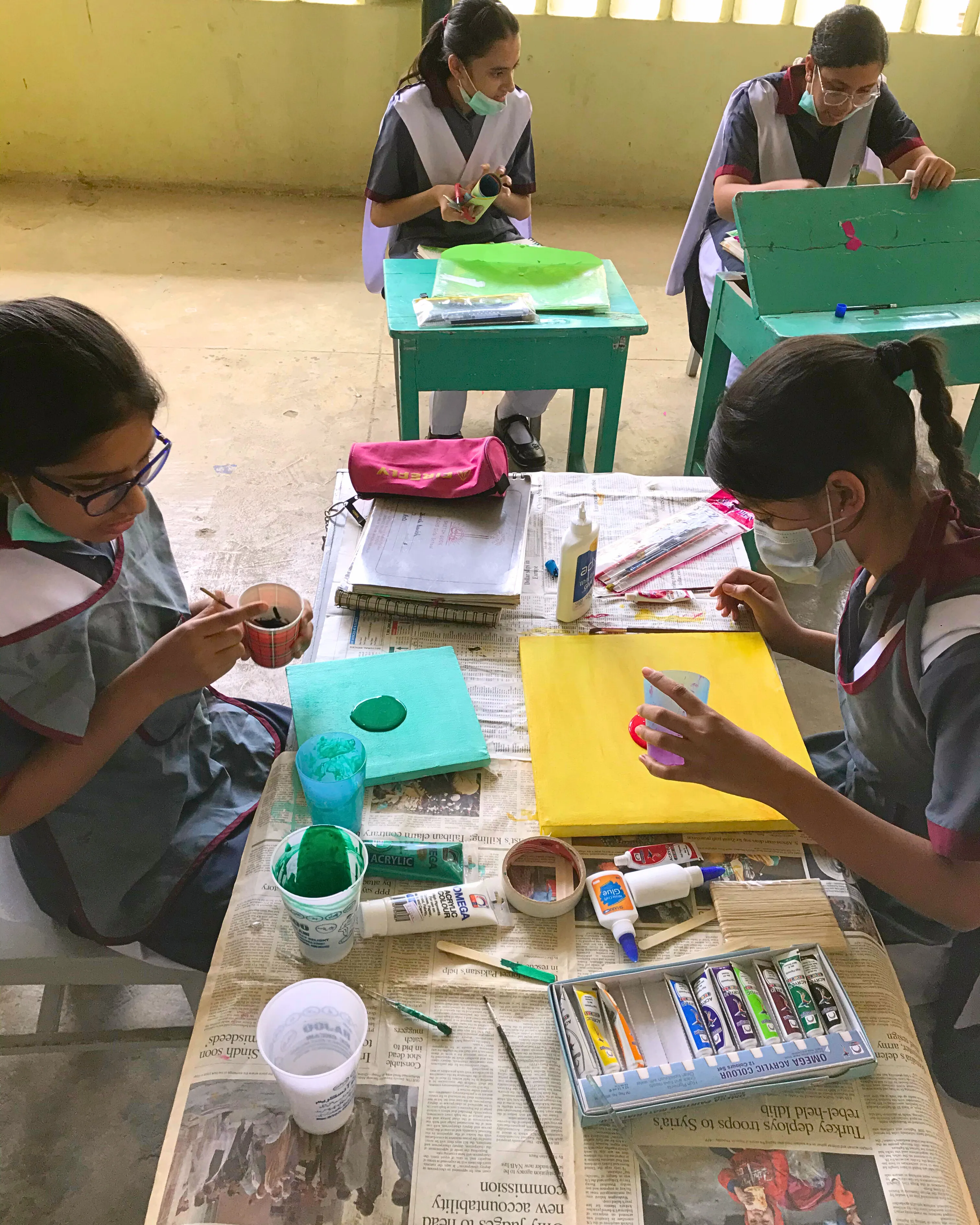 Students at PECHS Girls School